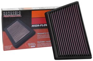 Land Rover Discovery Sport Engine Air Filter - K&N Engineering - High-Flow Drop-In Replacement (Washable/Reusable Oiled Cotton) - `15-`18